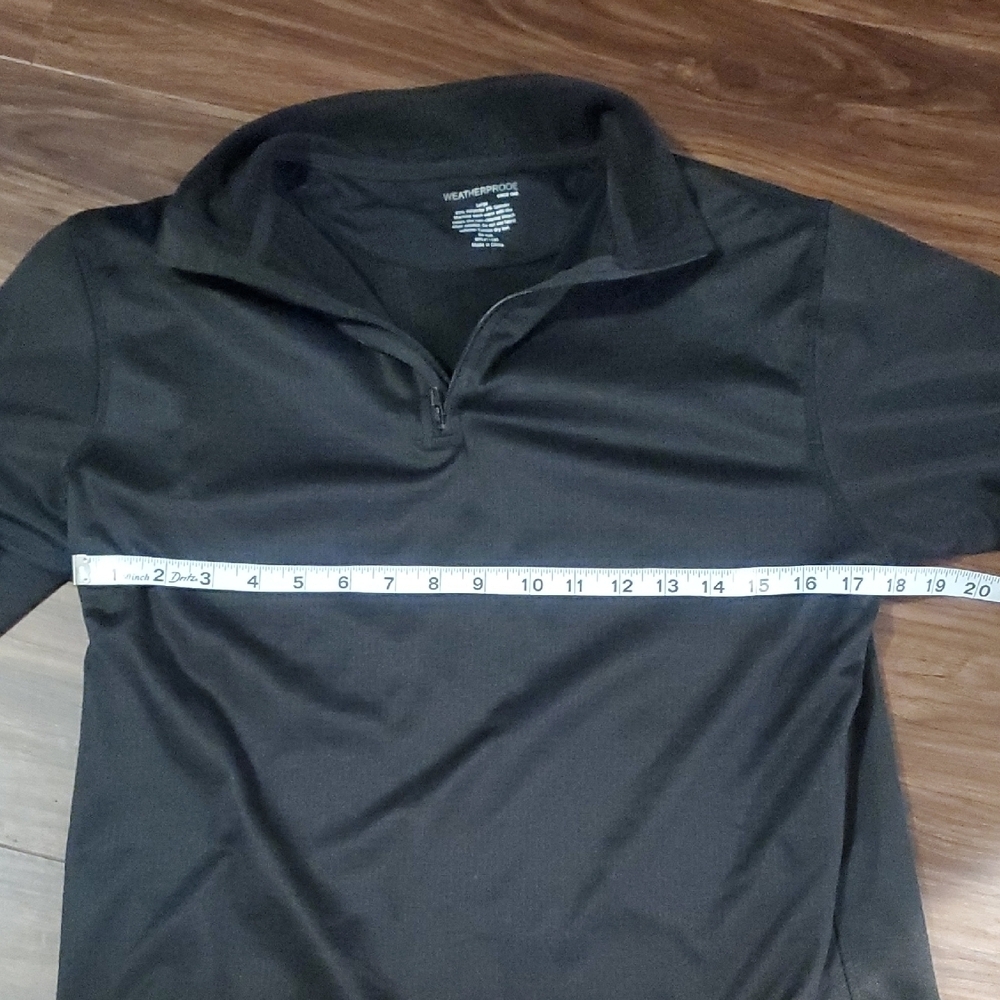 Weatherproff Men's Black Quarter Zip Pullover Jacket - Picture 4 of 8